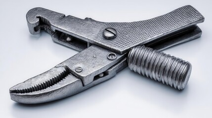 Obraz premium Metal adjustable wrench detail