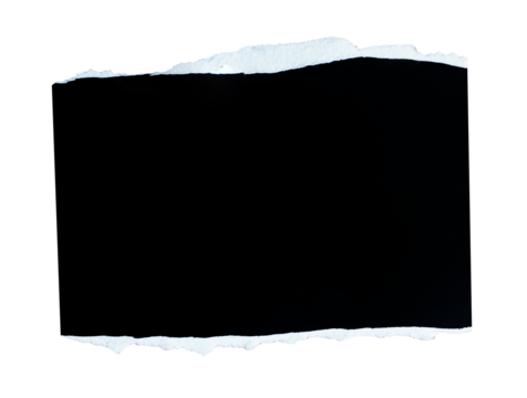 black torn paper with empty edges