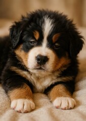 Adorable Bernese Mountain puppy