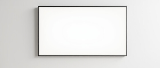 Modern, minimalistic wall frame with blank canvas, perfect for showcasing art or photography in contemporary setting