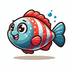 Vector Cartoon Fish