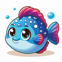 Vector Cartoon Fish