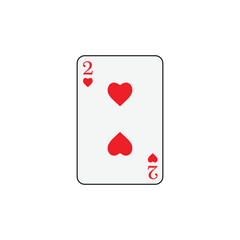 Playing card poker icon vector logo template illustration