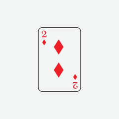 Playing card poker icon vector logo template illustration