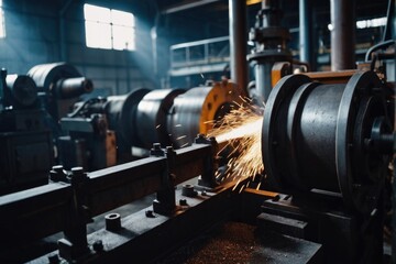 A person using a grinder to grind metal, possibly for DIY or repair purposes
