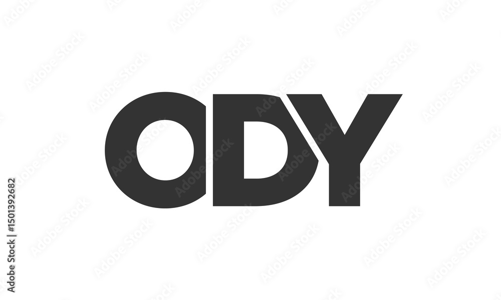 Poster ody logo design template with strong and modern bold text. initial based vector logotype featuring s