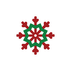 Snowflake Pattern Vector Art Silhouette Design