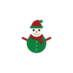 Snowman Character Vector Art Silhouette Design