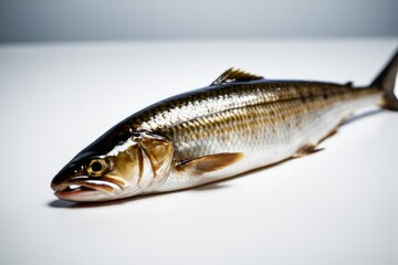 Naklejka premium A fish laying down on a table