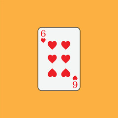 Playing card poker icon vector logo template illustration