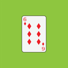 Playing card poker icon vector logo template illustration