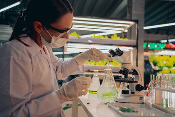 Researchers in the Food Laboratory, Health Science Technology Research. Development of the health care biotechnology industry.