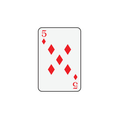 Playing card poker icon vector logo template illustration