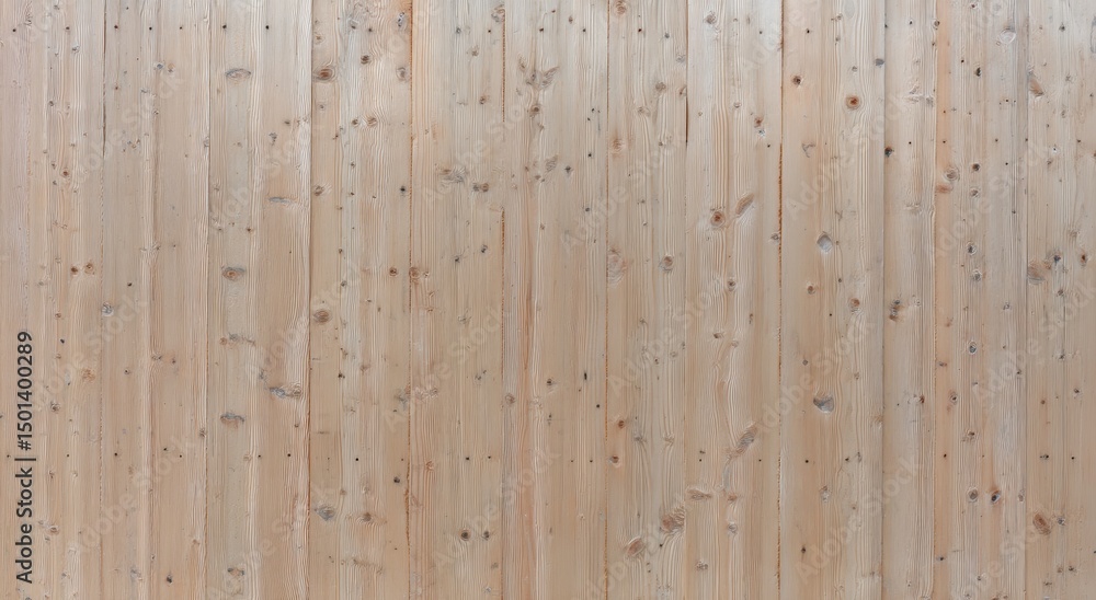 Poster light wooden plank surface with visible natural grain and knots, creating a rustic and textured back
