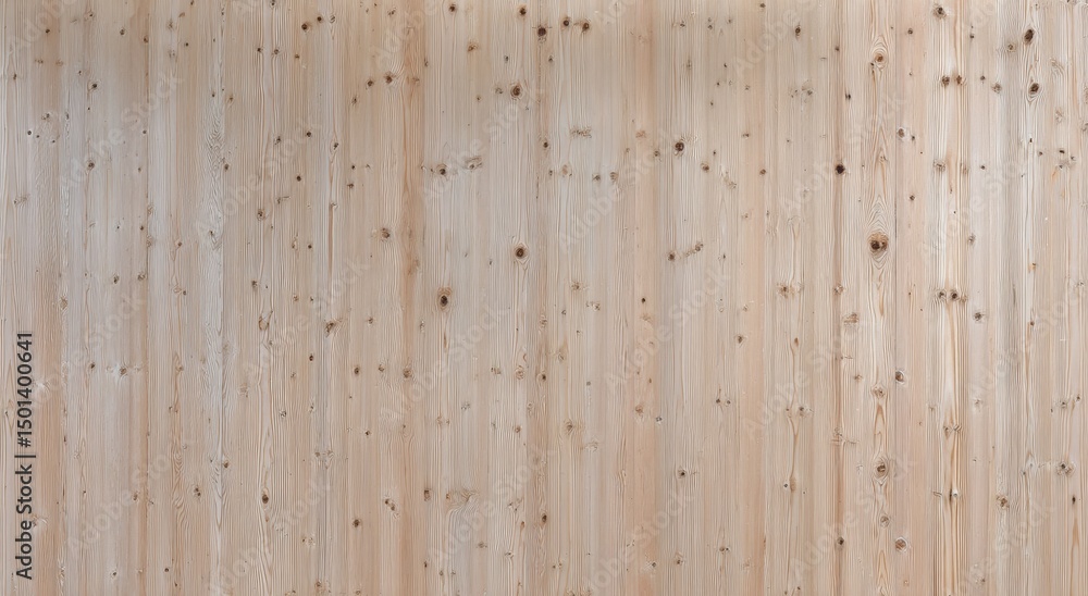 Poster light wooden plank surface with visible natural grain and knots, creating a rustic and textured back