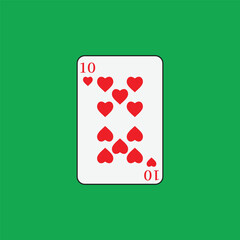Playing card poker icon vector logo template illustration