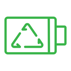 battery recycling icon