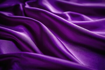 Obraz premium A close-up shot of a rich purple fabric with intricate patterns and texture