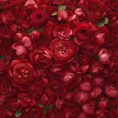 Red roses background texture
