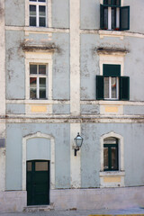 Historic and traditional Mediterranean architecture in Makarska, Croatia. 