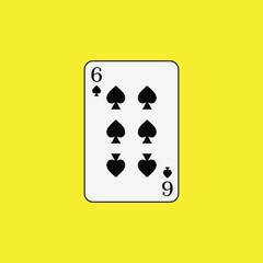 Playing card poker icon vector logo template illustration