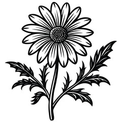 Adobe Illustrator Flower Icons Editable stroke. In set icons as Medical herbs, Leaf, Plant, Rose, Bouquet