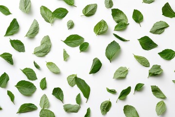 Fresh mint leaves