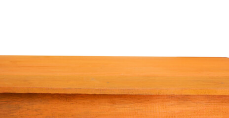wooden table to display products with a transparent background