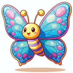Vector Cartoon Butterfly