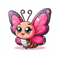 Vector Cartoon Butterfly