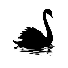 illustration of goose swan vector 