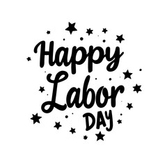 happy labor day celebration vector 