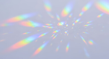 柔らかな光が広がる幻想的なプリズムの輝き