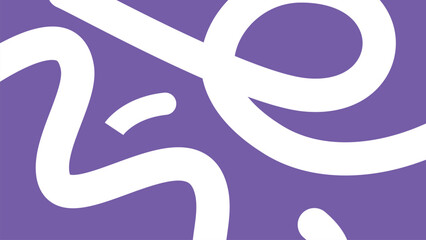 Obraz premium White Curved Artistic Lines on Purple Background