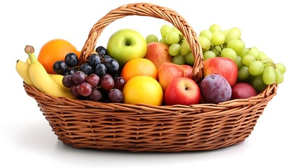 Fruit basket, fresh produce, healthy snack