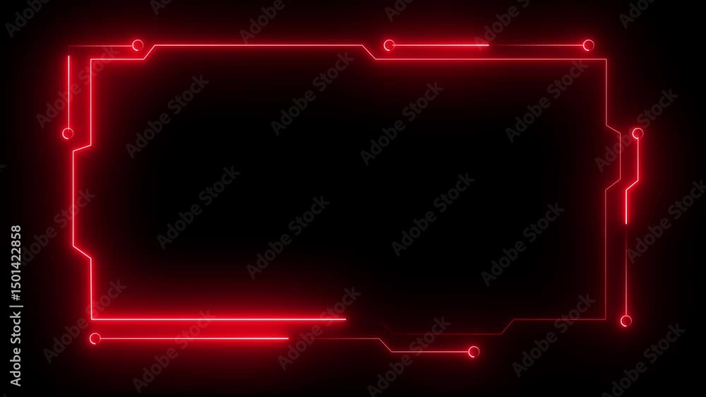 Poster abstract technology hud frame background. computer interface hud motion texture. futuristic pattern 