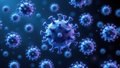 Exploring the impact of covid-19 global pandemic scientific visuals digital environment microscopic view health concept