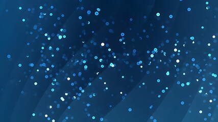Abstract design with scattered light circles on a dark background.