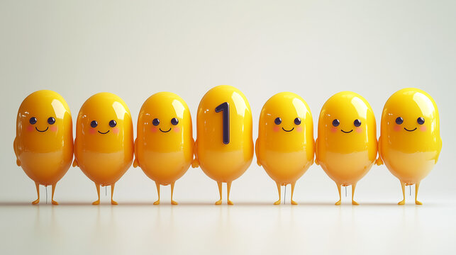 cute 3D emojies 