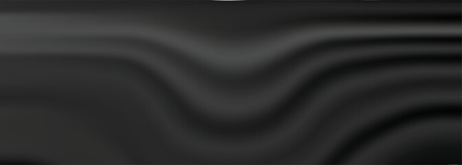 Black luxury fabric background with copy space. Abstract Illustration. Luxurious black line background. Abstract dark background illustration with geometric graphic elements