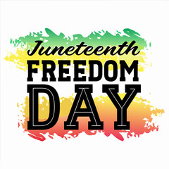 Juneteenth freedom day celebration graphic