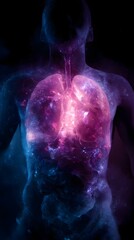 Glowing Anatomy of the Human Body