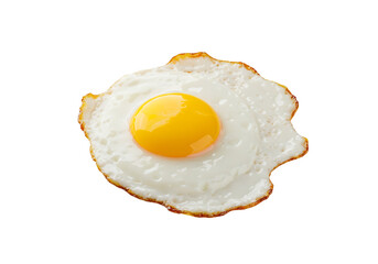 Fried egg isolated on transparent background Generative Ai.
