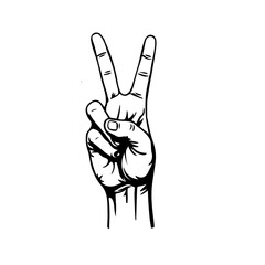 peace sign vector 