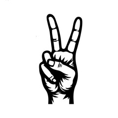 peace sign vector 