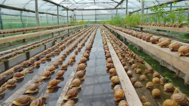 Snail farm.