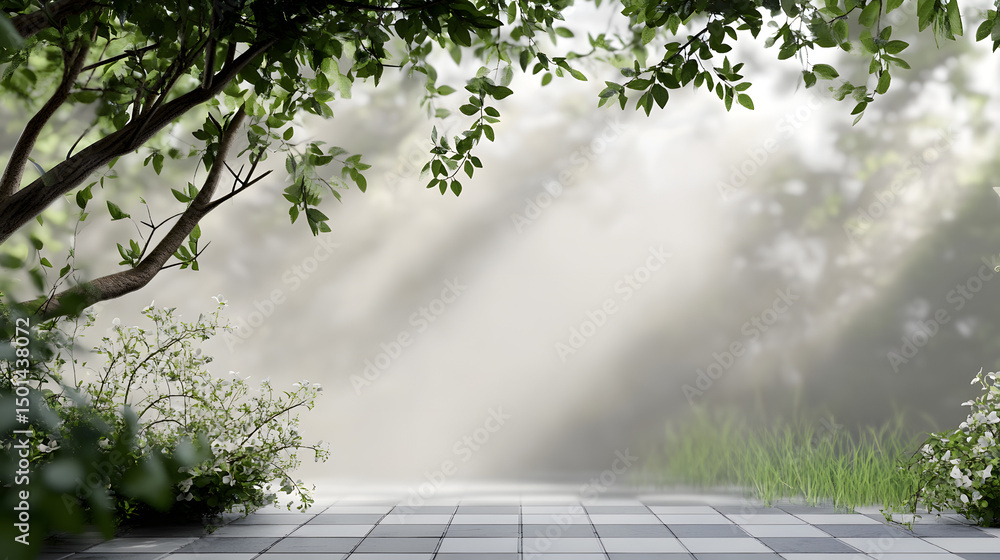 Poster vignette edges on transparent background in 16:9 aspect ratio
