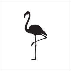 flamingo,silhouette,stand high resolution vector elegant bird for tropical designs beach branding social media branding and online ad materials grace and balance themes