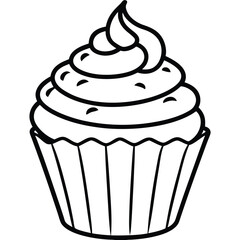 cupcake vector illustration