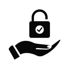 Hand lock icon